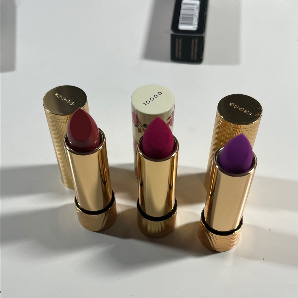 Gucci Rouge à Lèvres Voile and Mat Lipstick Trio Set!! - Picture 3 of 3
